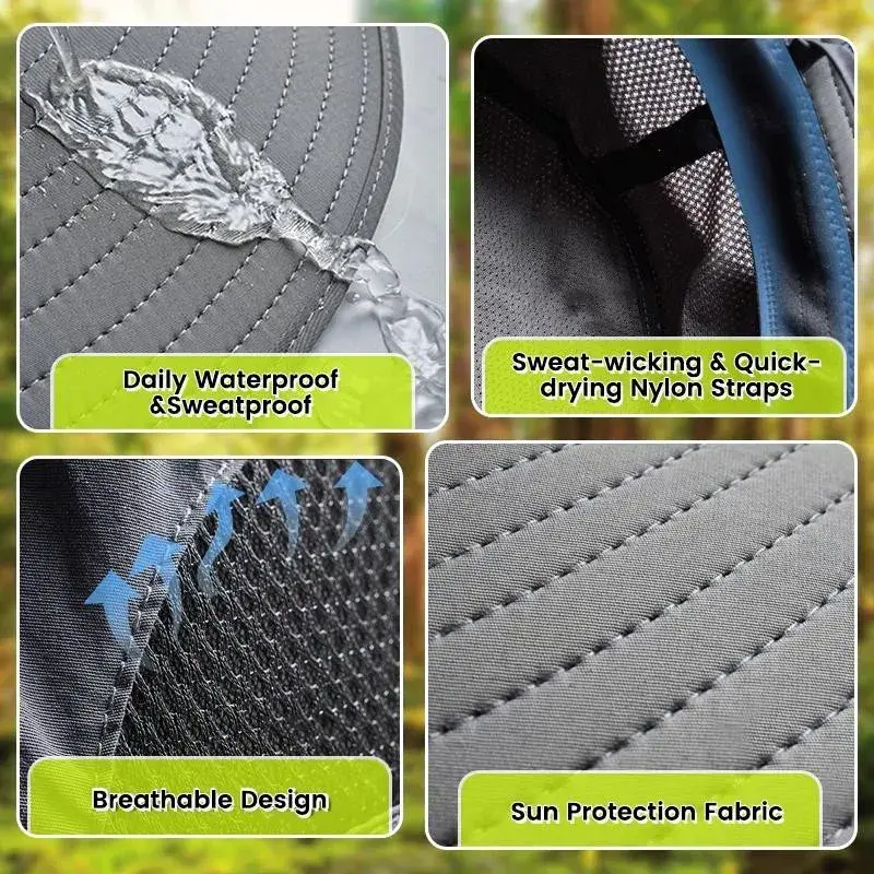 Breathable Wide Brim SUN Protection Hat - Image 3