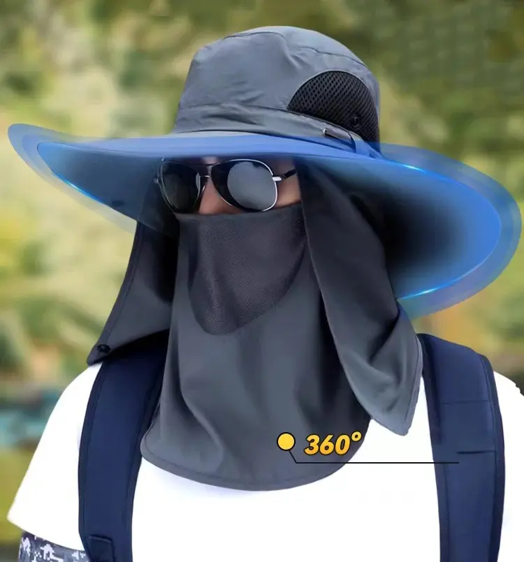 Breathable Wide Brim SUN Protection Hat - Image 2