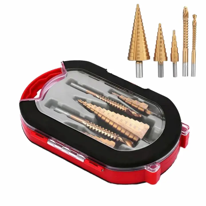 6PCS Multi-Size Step Drill Bit Set – All-in-One - Image 4